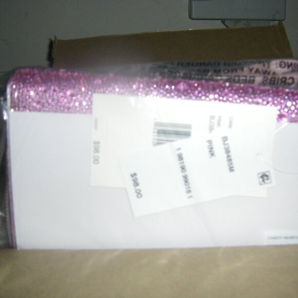 Betsey Johnson Kitsch Candy Hearts Wallet On Chain Pink Pink NWT - Picture 5 of 12